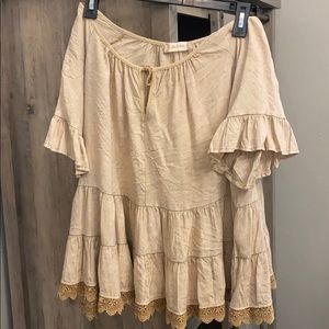 Tan short sleeve top
